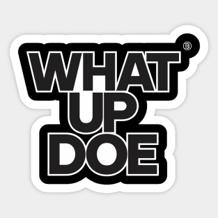 Detroit:  What Up Doe -  Black Sticker